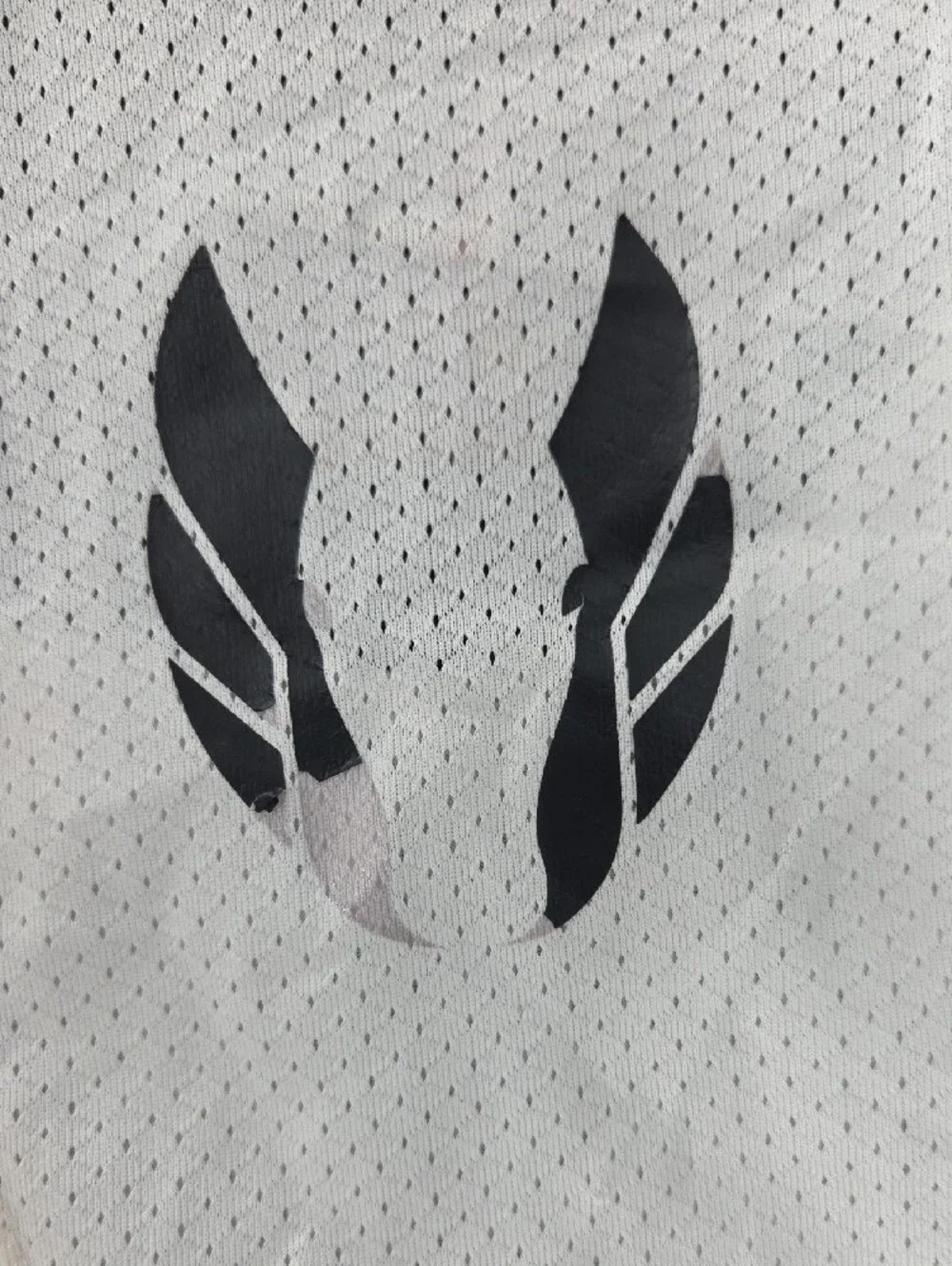 Nike White Checkerboard Outlaws Tank Top with Black Logo